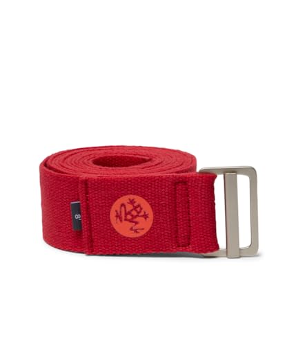 Manduka Align Yoga-Gurt, leichte Baumwolle, sichere, rutschfeste Unterstützung, Rose, 4,4 cm breit, 244 cm Manduka Align Yoga-Gurt, leichte Baumwolle, sichere, rutschfeste Unterstützung, Rose, 4,4 cm breit, 244 cm von Manduka