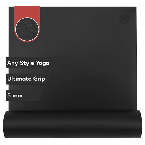 Manduka GRP Adapt Hot Yogamatte, für Damen und Herren, langlebig, rutschfest, schweißresistent, 5 mm dick, 180 cm, Tiefschwarz Manduka GRP Adapt Hot Yogamatte, für Damen und Herren, langlebig, rutschfest, schweißresistent, 5 mm dick, 180 cm, Tiefschwarz von Manduka