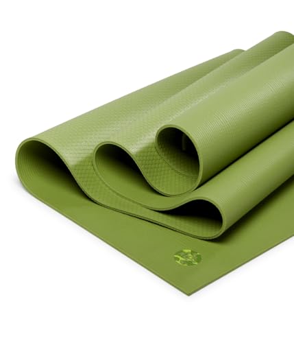 Manduka Pro Lite Yogamatte, leicht, für Damen und Herren, rutschfest, Kissen für Gelenkunterstützung und Stabilität, 4,7 mm dick, 180 cm, Matcha von Manduka