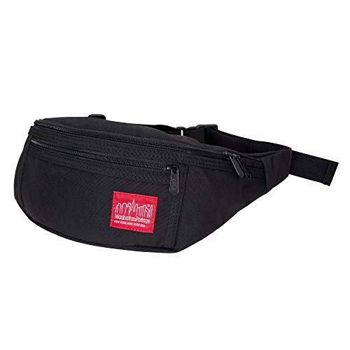 Manhattan Portage Alleycat Gürteltasche, wasserabweisend, Verstellbarer Riemen, Schnellverschluss-Schnalle, 1000D-Nylon, für Schlüssel, Handy, kleine Gegenstände, Unisex, Reise-Sportzubehör, Schwarz von Manhattan Portage