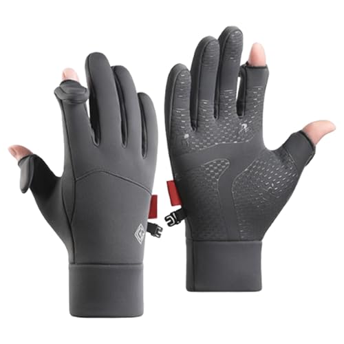 Manolyee Wanderhandschuhe,Winterhandschuhe für Damen - 2 Cut Fingers Design rutschfeste Handschuhe - Unisex-Reithandschuhe, Winterzubehör zum Wandern, Spazierengehen von Manolyee