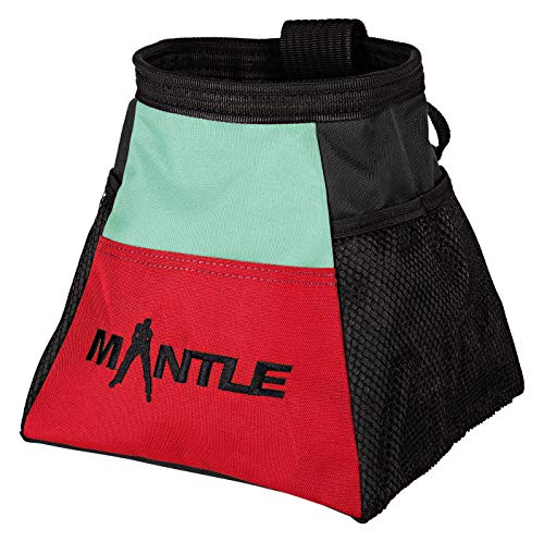 MANTLE climbing equipment Boulderbag Atletico Mint/rot zum Bouldern Klettern Turnen von MANTLE climbing equipment