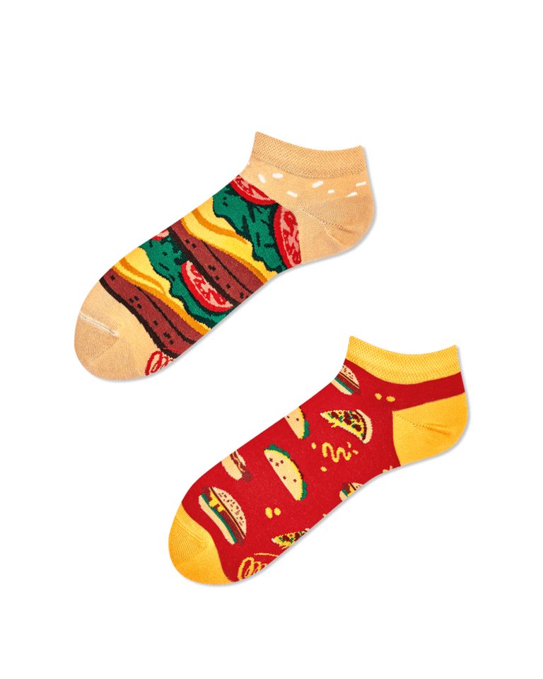 Many Mornings Sneakersocken Many Mornings Sneaker Fast Food (1 Paar, 1-Paar, 1 Paar) von Many Mornings