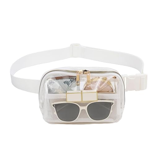 Maodom Transparente Gürteltasche für Männer, Laufgürteltasche,Sport-Hüfttaschen wasserdicht - Outdoor-Gürteltasche, verstellbare Lauf-Brusttasche für Männer und Frauen von Maodom