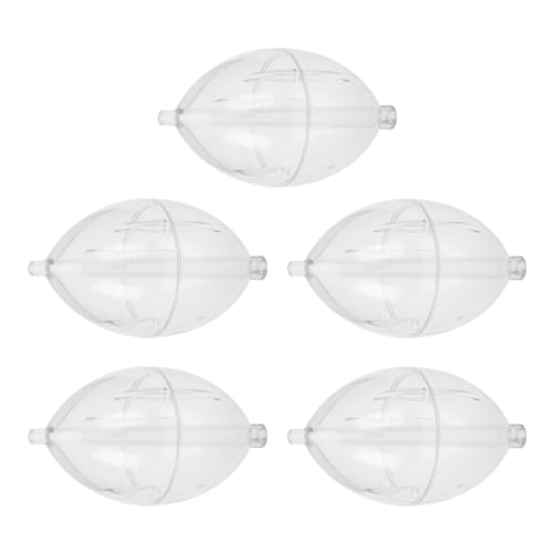 Maouira FishingsCastings Bobbers Spinnpose, transparent, Kunststoff, ovale Kugelschläge, einfach zu bedienen, Angelrutsch, Wurfspinn-Pose, 5 Stück von Maouira