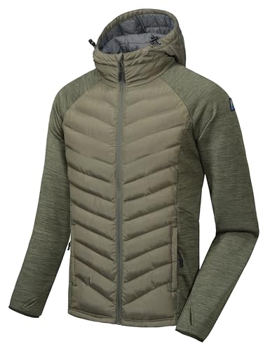 Mapamyumco Herren Thermal Insulation Running Thermojacke, Thermal Hybrid Wanderjacke Grün S Mapamyumco Herren Thermal Insulation Running Thermojacke, Thermal Hybrid Wanderjacke Grün S von Mapamyumco