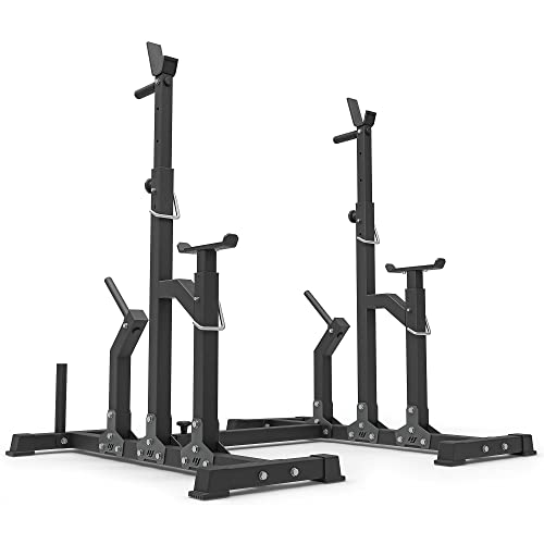 Marbo Sport Kombiständer mit Sicherung Multi-Funktions Barbell Rack Höhenverstellbarer Hantelständer verstellbare für Sportstudio Hantelablage Squat-Rack MS-S104 2.0 von Marbo Sport