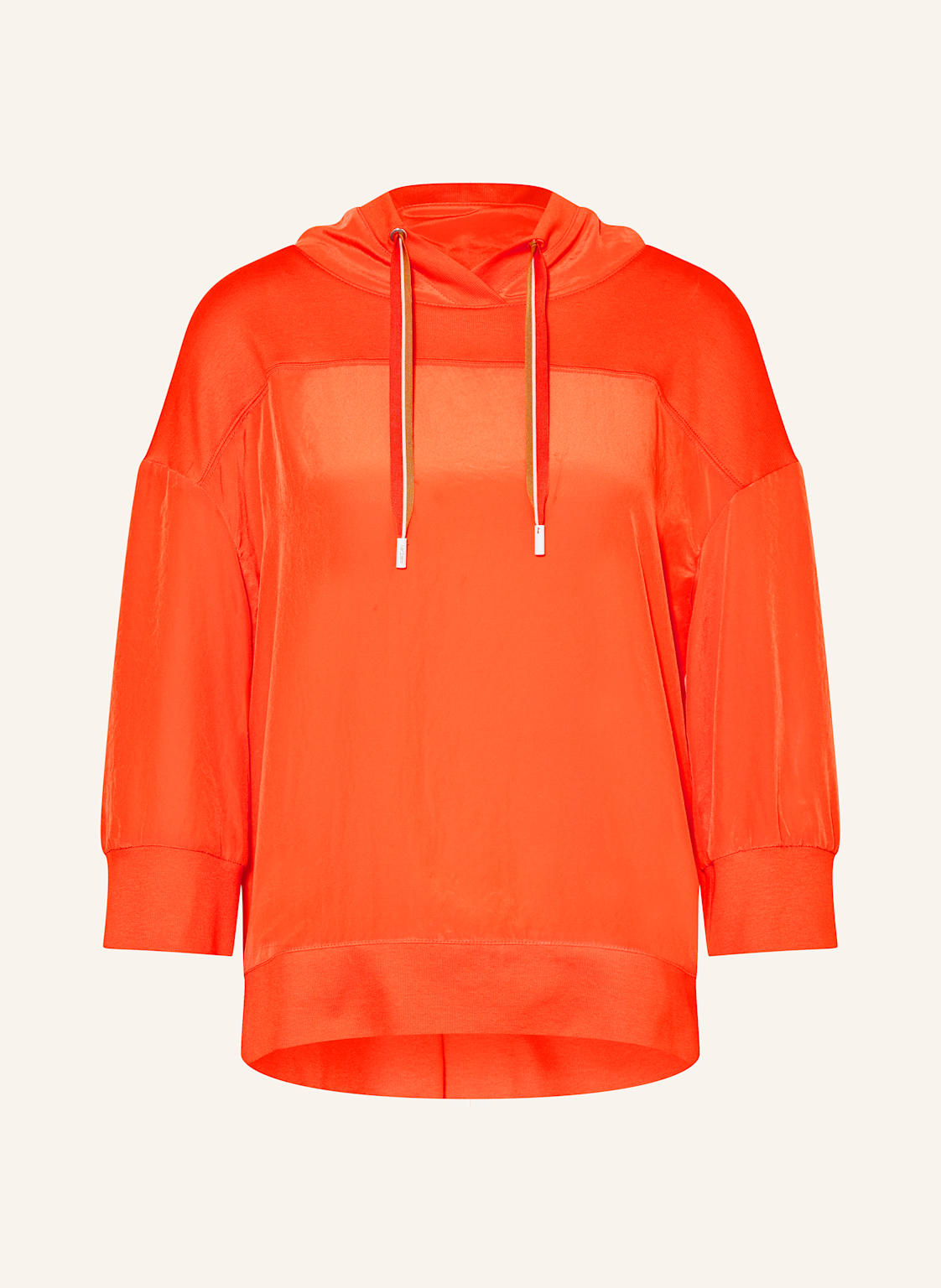 Marc Cain Blusenshirt Im Materialmix rot Marc Cain Blusenshirt Im Materialmix rot von Marc Cain