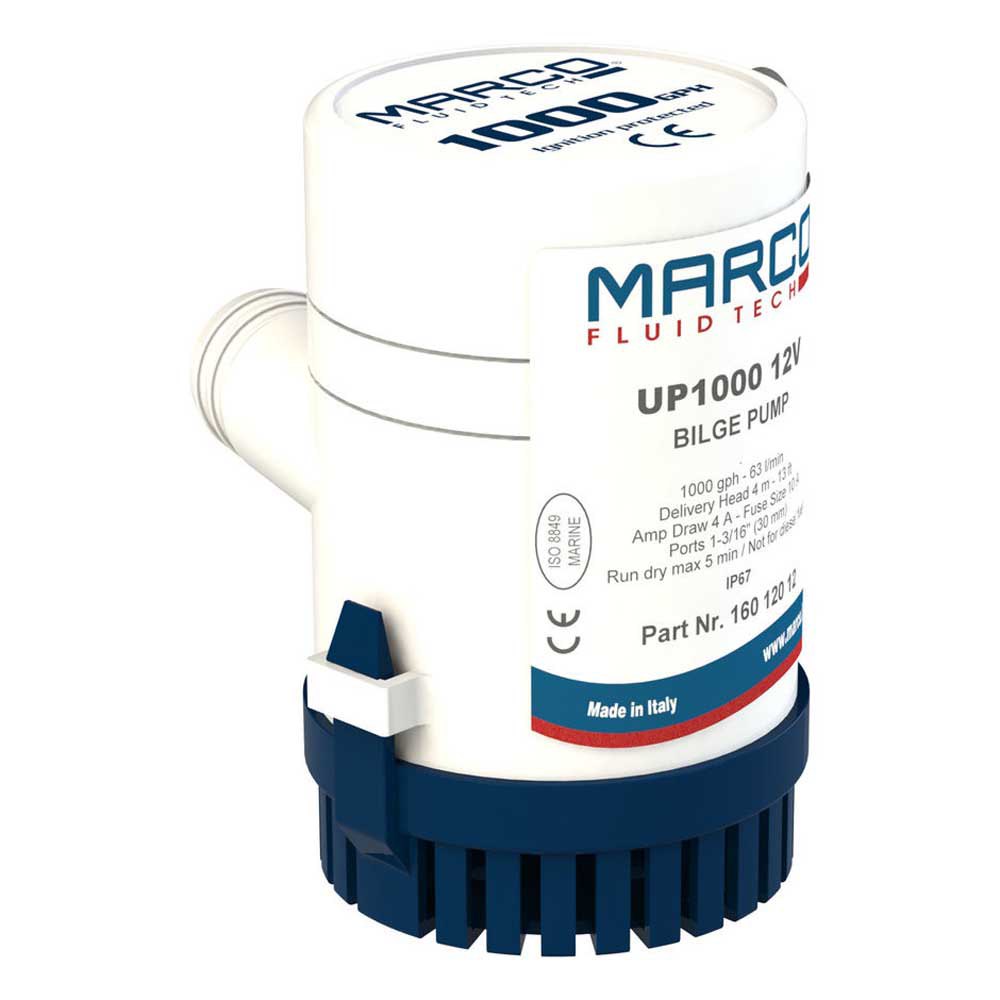 Marco Up1000 24v Submersible Bilge Pump Durchsichtig von Marco