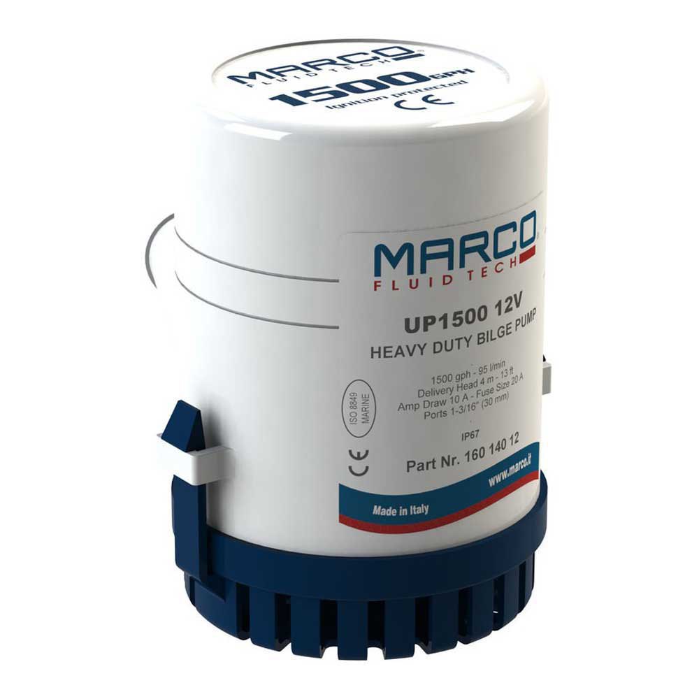 Marco Up1500 12v Submersible Bilge Pump Durchsichtig von Marco