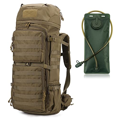 Mardingtop 75L Taktischer Rucksack Trekkingrucksack mit Regenhülle，Trinkblasen Wanderrucksack Großen Kapazität Backpack Outdoor Rucksack für Trekking,Wandern und Camping von Mardingtop