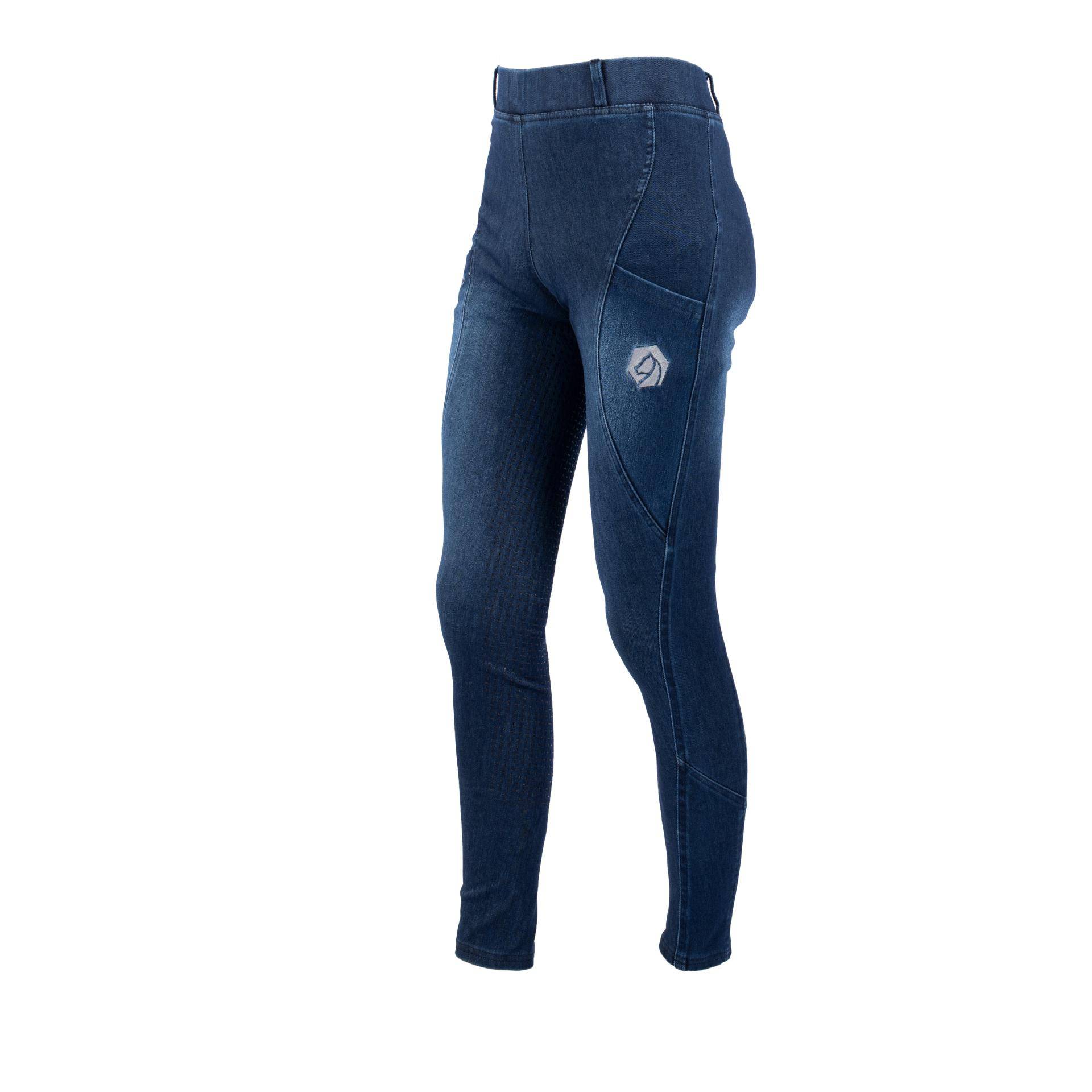Marengo Reitleggings Jeans Fullgrip Damen Grösse Bekleidung Damen: XXL, Farbe: Dark Denim von Marengo