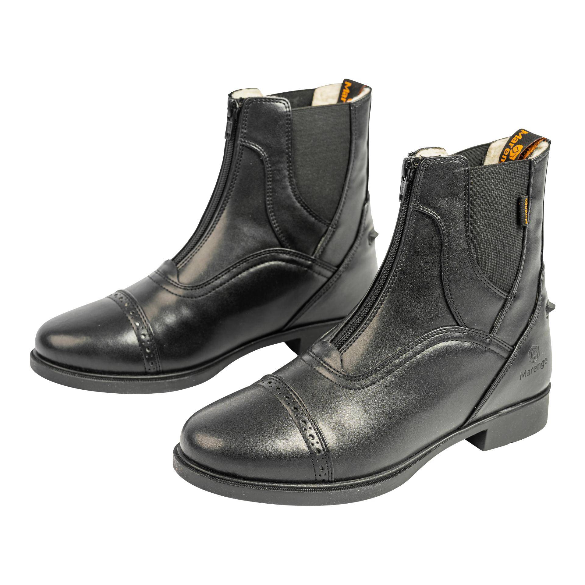 Marengo Reitstiefelette Frontzip Winter Kunstleder Farbe: Schwarz, Schuhgrösse: 37 Marengo Reitstiefelette Frontzip Winter Kunstleder Farbe: Schwarz, Schuhgrösse: 37 von Marengo