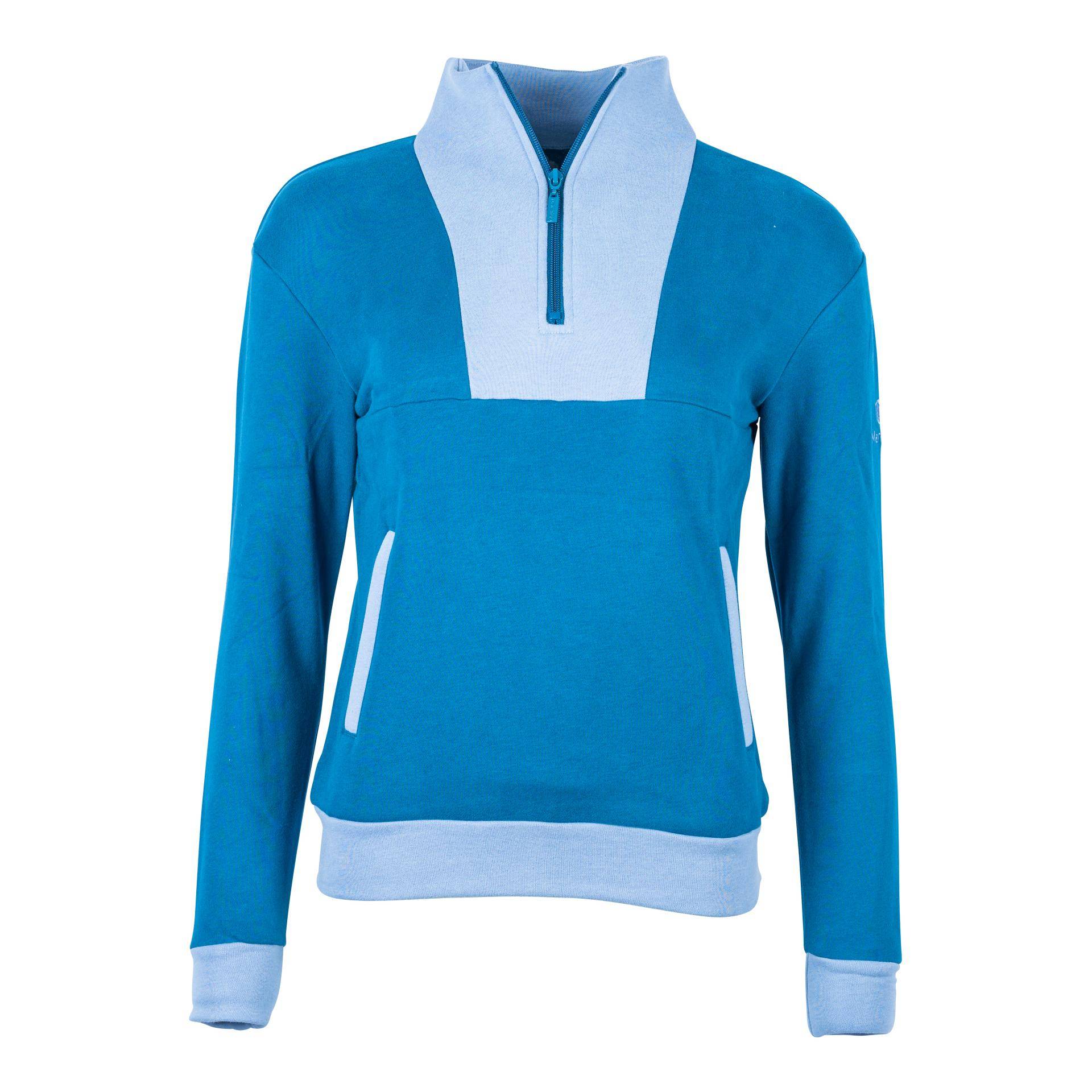 Marengo Zip Sweatshirt Elements Farbe: Ocean Blue, Grösse Pullover: L von Marengo