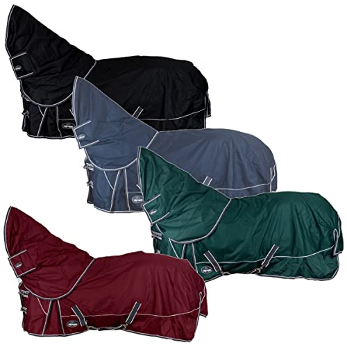 Marengos - Weidedecke Full Neck Polarfleece 1200D Comfort grün 135cm von Marengos