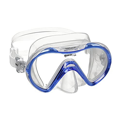 Mares Kinder Maske Aquazone Seahorse, Maske Kinder - Unisex Blau Trasparent, OneSize von Mares