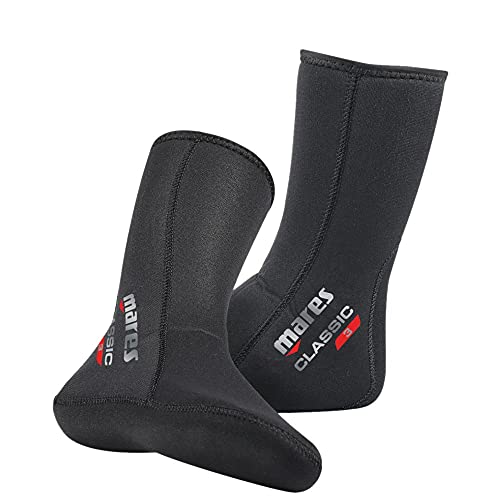 Mares Classic 3MM Tauchsocken Unisex – Erwachsene Schwarz XXS von Mares