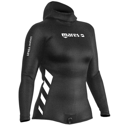 Mares Damen Apnoe Instinct 50 Offene Zelle Jacke – Schwarz/Schwarz, Größe S3 von Mares