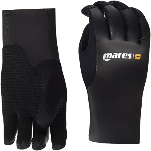 Mares Erwachsene Gloves Smooth Skin 35 Taucherhandschue, Schwarz, XL von Mares