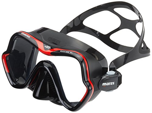 Mares Erwachsene Mask ONE Vision Sunrise Taucherbrille, Rot/Schwarz, BX Mares Erwachsene Mask ONE Vision Sunrise Taucherbrille, Rot/Schwarz, BX von Mares