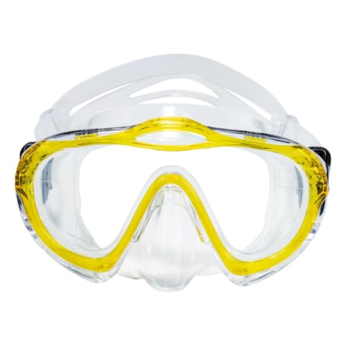 Mares Erwachsene Mask Sharky Taucherbrille, Gelb, One Size Mares Erwachsene Mask Sharky Taucherbrille, Gelb, One Size von Mares