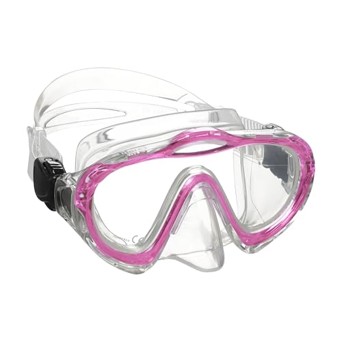 Mares Erwachsene Mask Sharky Taucherbrille, Rosa, One Size von Mares