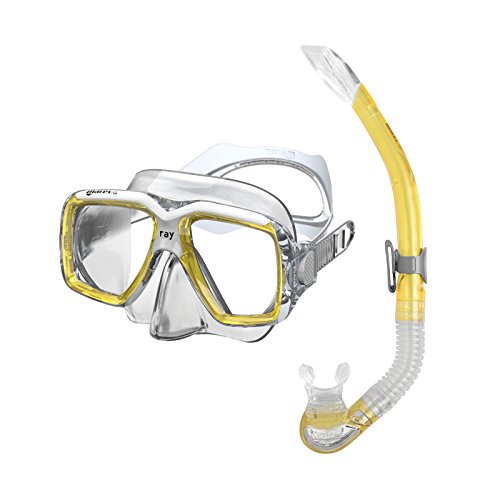 Mares Combo Ray, Tauchmaske und Snorkel, Yellow/White/Clear, One Size von Mares