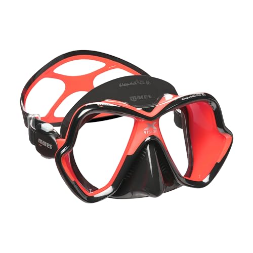 Mares Erwachsene X-Vision Ultra LiquidSkin Tauchermaske, Red/Black, One Size von Mares