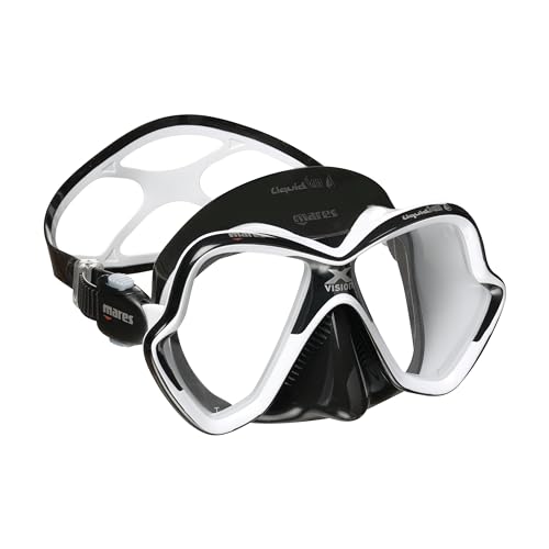 Mares Erwachsene X-Vision Ultra LiquidSkin Tauchermaske, White/Black, One Size von Mares