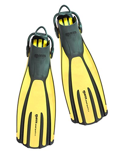 Mares Avanti Quattro + Flosse mit Band, Unisex, 410003-SAR RYL, gelb, M Mares Avanti Quattro + Flosse mit Band, Unisex, 410003-SAR RYL, gelb, M von Mares