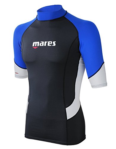 Mares Herren Trilastic S-Sleeve Rashguard Shirt, blau (Blue), L Mares Herren Trilastic S-Sleeve Rashguard Shirt, blau (Blue), L von Mares
