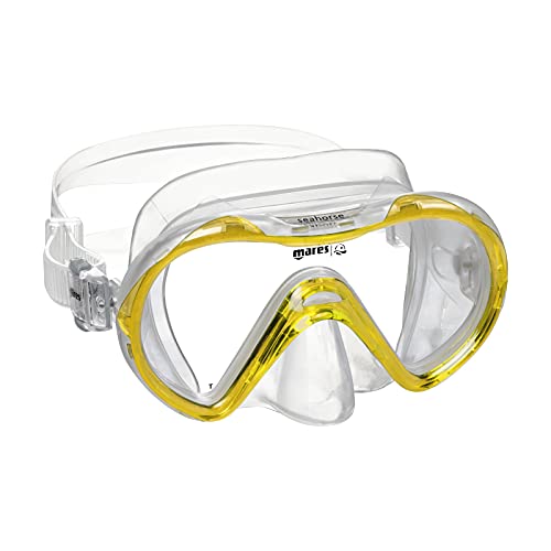 Mares Kinder Maske Aquazone Seahorse, Maske Kinder - Unisex Gelb Trasparent, OneSize Mares Kinder Maske Aquazone Seahorse, Maske Kinder - Unisex Gelb Trasparent, OneSize von Mares