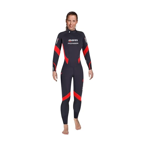 Mares Damen Pioneer 5mm Wetsuit, Blue/Red, S3 Mares Damen Pioneer 5mm Wetsuit, Blue/Red, S3 von Mares