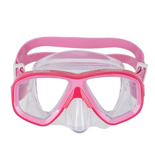 Mares Puffer, Schnorchelmaske für Kinder Mit Großer Vertikaler und Horizontaler Sichtbarkeit, Unisex, Pink Mares Puffer, Schnorchelmaske für Kinder Mit Großer Vertikaler und Horizontaler Sichtbarkeit, Unisex, Pink von Mares