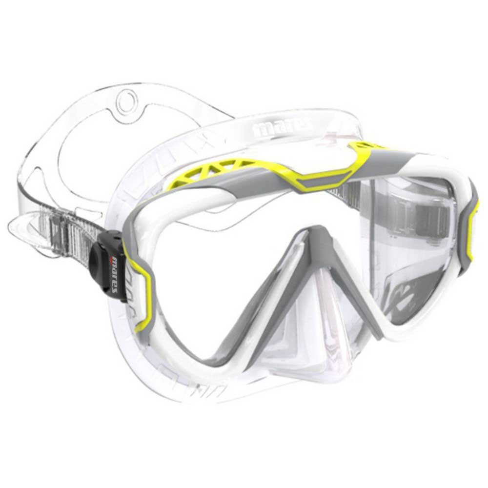 Mares Pure Wire Eco Box Diving Mask Gelb,Weiß,Grau von Mares