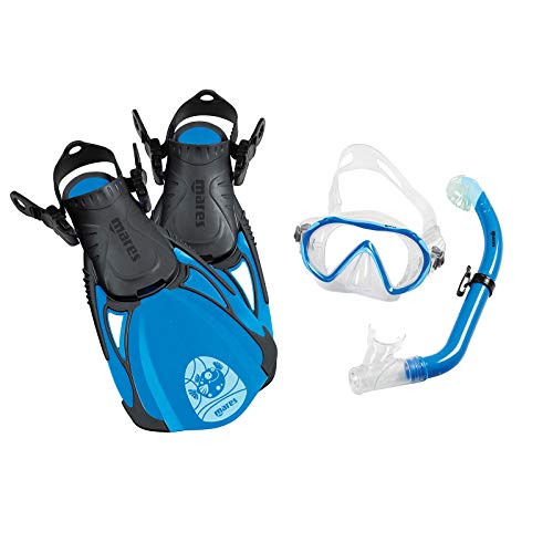 Mares SEA Friends Maske und Schnorchel Flossen Set Unisex – Erwachsene blau XL von Mares