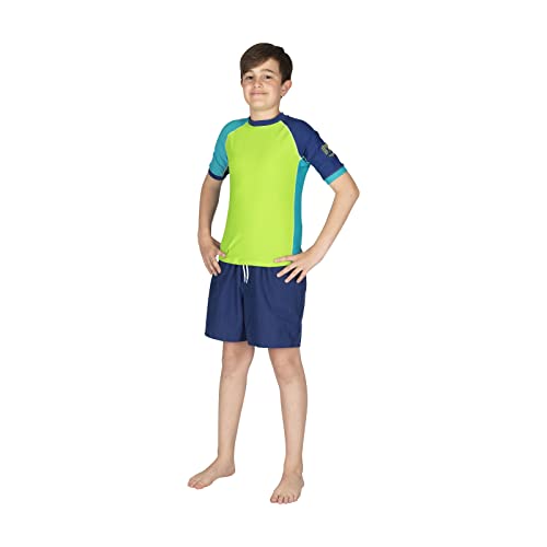 Mares Seaside Rashguard Shield Youth, UPF 50, schützendes Kurzarmhemd für Jugendliche zwischen 8 und 13 Jahren, Lime, S Mares Seaside Rashguard Shield Youth, UPF 50, schützendes Kurzarmhemd für Jugendliche zwischen 8 und 13 Jahren, Lime, S von Mares