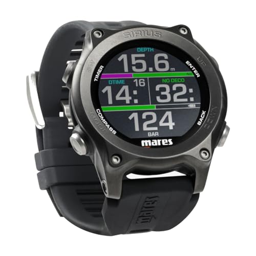 Mares Sirius Tauchcomputer im Armbanduhr-Format, Farbe:schwarz/schwarz Mares Sirius Tauchcomputer im Armbanduhr-Format, Farbe:schwarz/schwarz von Mares