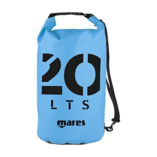 Mares Seaside Dry Bag 20 L, wasserdichte Taschen mit langem verstellbaren Schulterriemen Für Tauchen, Bootfahren, Kajak, Angeln, Rafting, Schwimmen, Erwachsene, Unisex, Hellblaud Mares Seaside Dry Bag 20 L, wasserdichte Taschen mit langem verstellbaren Schulterriemen Für Tauchen, Bootfahren, Kajak, Angeln, Rafting, Schwimmen, Erwachsene, Unisex, Hellblaud von Mares