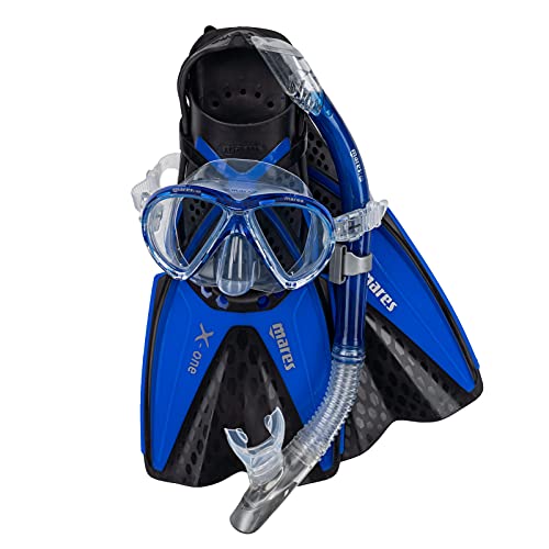 Maske, Schnorchel und Flossen Mares Aquazone Set X-One Marea - Set bestehend aus Maske, Schnorchel und Flossen Erwachsene – Unisex, Blau, M/L Maske, Schnorchel und Flossen Mares Aquazone Set X-One Marea - Set bestehend aus Maske, Schnorchel und Flossen Erwachsene – Unisex, Blau, M/L von Mares