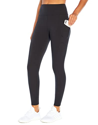 Marika Cameron High Rise Bauchweg-Leggings, Damen, knöchellange Leggings, Cameron High Rise Tummy Control Legging, schwarz, Medium von Marika