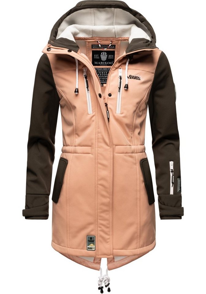 Marikoo Funktionsmantel Zimtzicke Wasserdichter Softshell Parka mit Kapuze Marikoo Funktionsmantel Zimtzicke Wasserdichter Softshell Parka mit Kapuze von Marikoo
