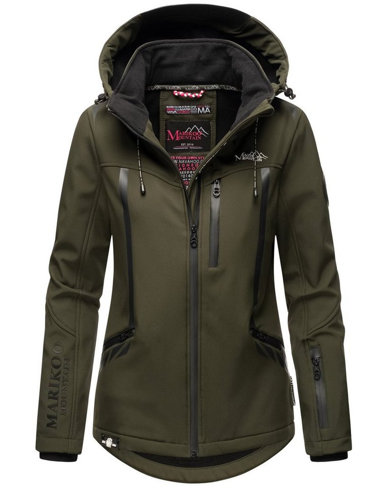 Marikoo Softshelljacke Mount-Cho-Oyu mit abnehmbarer Kapuze Marikoo Softshelljacke Mount-Cho-Oyu mit abnehmbarer Kapuze von Marikoo