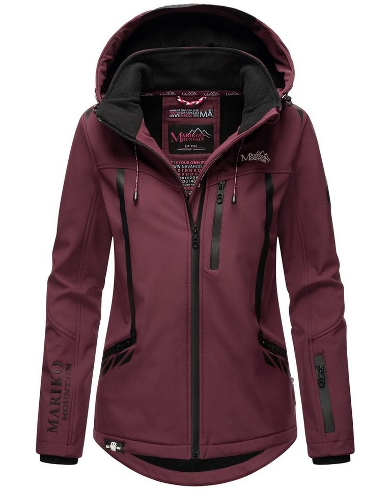 Marikoo Softshelljacke Mount-Cho-Oyu mit abnehmbarer Kapuze Marikoo Softshelljacke Mount-Cho-Oyu mit abnehmbarer Kapuze von Marikoo