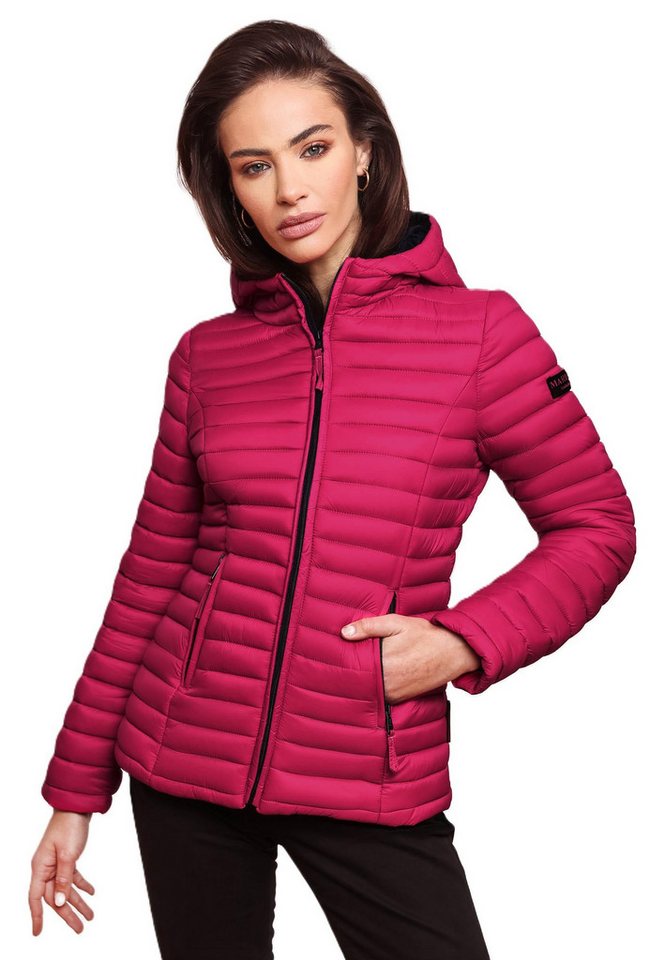 Marikoo Steppjacke Asraa Übergangsjacke mit kontrastfarbendem Reißverschluss Marikoo Steppjacke Asraa Übergangsjacke mit kontrastfarbendem Reißverschluss von Marikoo