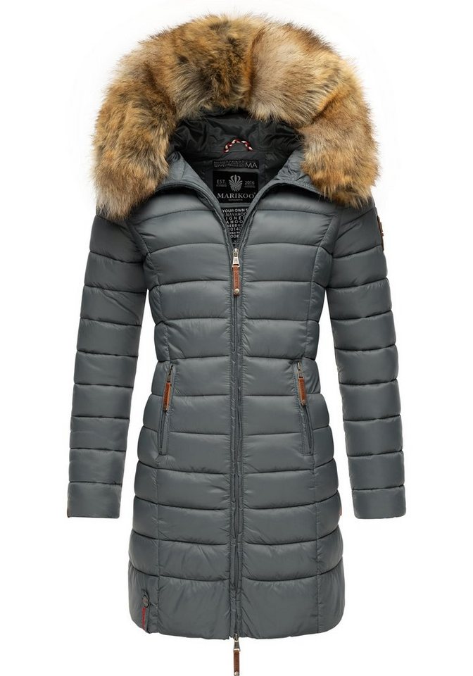 Marikoo Steppmantel Rose-Stepp zeitloser Winterparka mit großer Kunstfellkapuze Marikoo Steppmantel Rose-Stepp zeitloser Winterparka mit großer Kunstfellkapuze von Marikoo