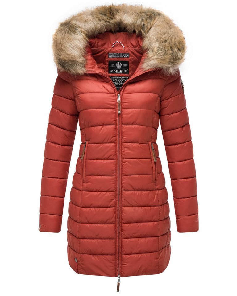 Marikoo Steppmantel Rose-Stepp zeitloser Winterparka mit großer Kunstfellkapuze Marikoo Steppmantel Rose-Stepp zeitloser Winterparka mit großer Kunstfellkapuze von Marikoo