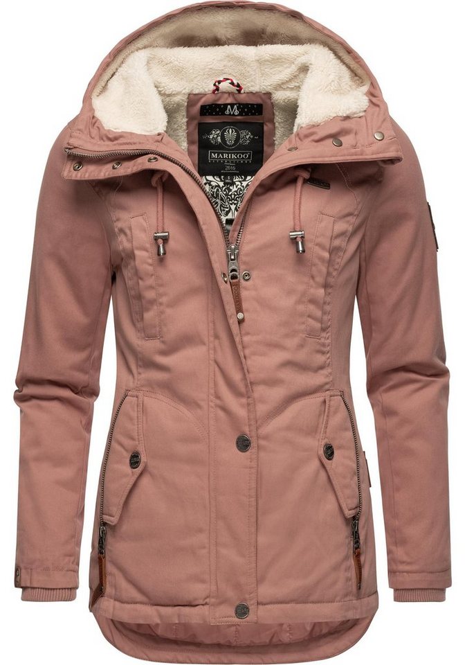 Marikoo Winterjacke Bikoo sportliche Damen Outdoor Baumwolljacke mit Kapuze Marikoo Winterjacke Bikoo sportliche Damen Outdoor Baumwolljacke mit Kapuze von Marikoo