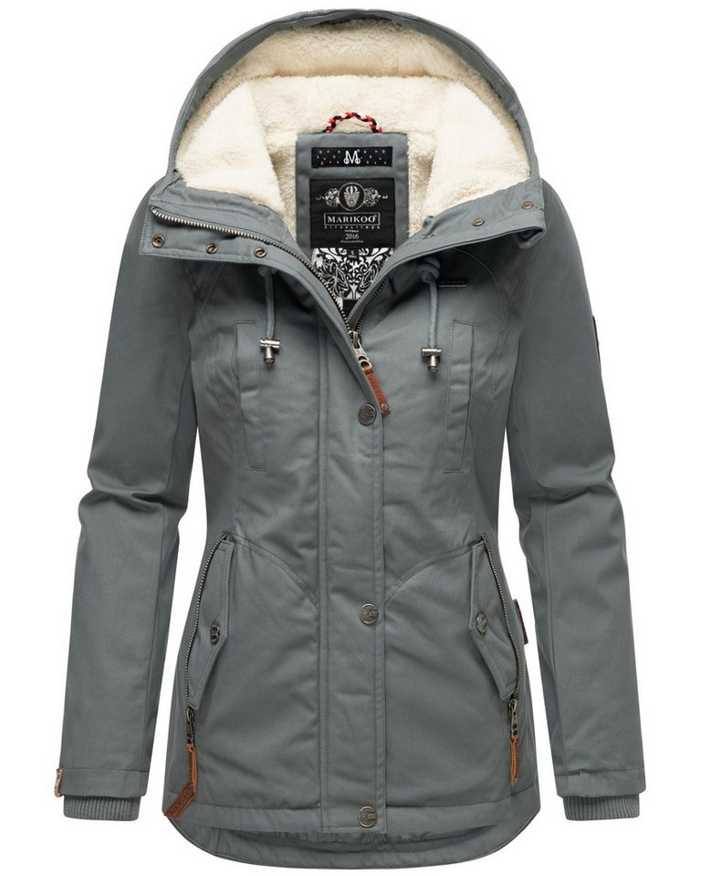 Marikoo Winterjacke Bikoo sportliche Damen Outdoor Baumwolljacke mit Kapuze Marikoo Winterjacke Bikoo sportliche Damen Outdoor Baumwolljacke mit Kapuze von Marikoo