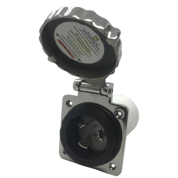 Marinco Inox Power Inlet 3c 50a 125v Silber Marinco Inox Power Inlet 3c 50a 125v Silber von Marinco